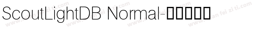 ScoutLightDB Normal字体转换